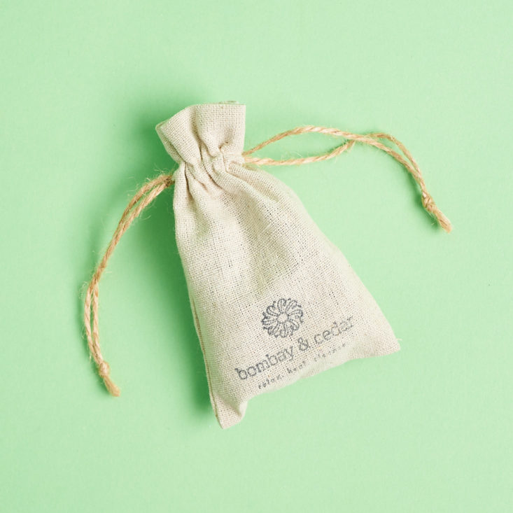 bombay and cedar drawstring bag