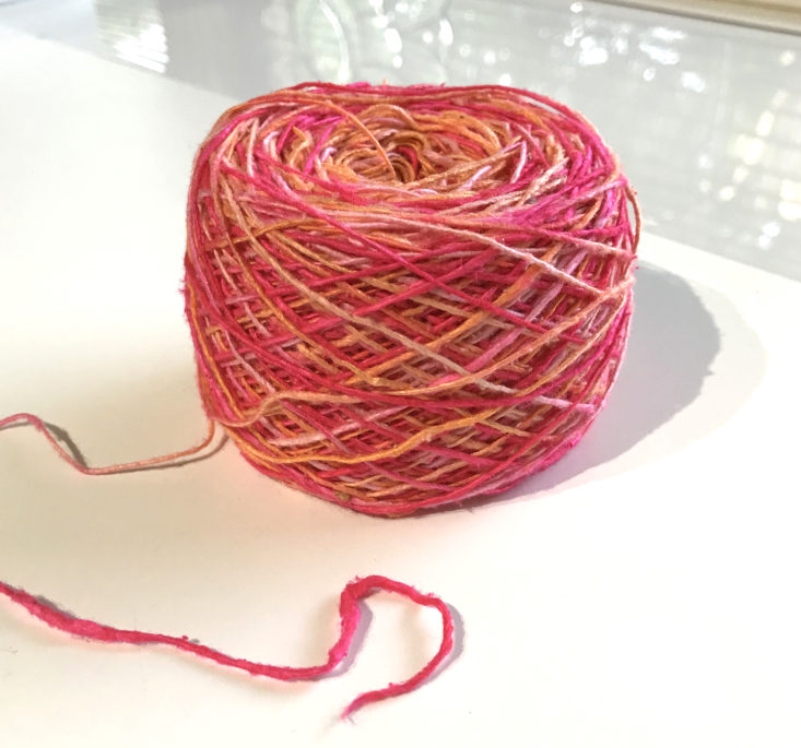 Finished yarn dyeing project
