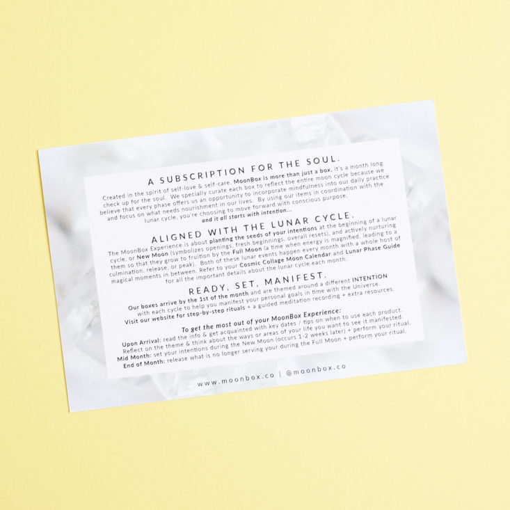 moonbox subscription information