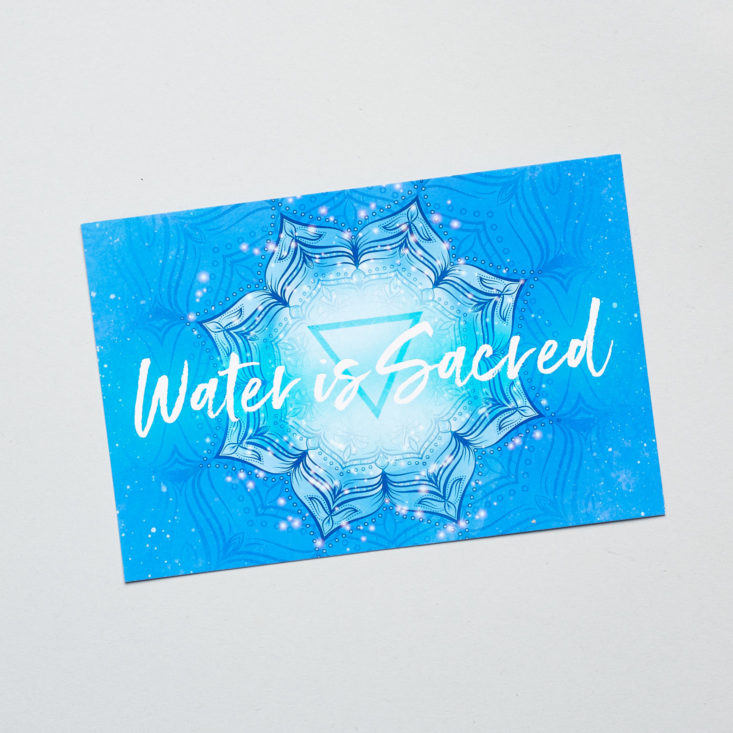 goddess provisions water is sacred