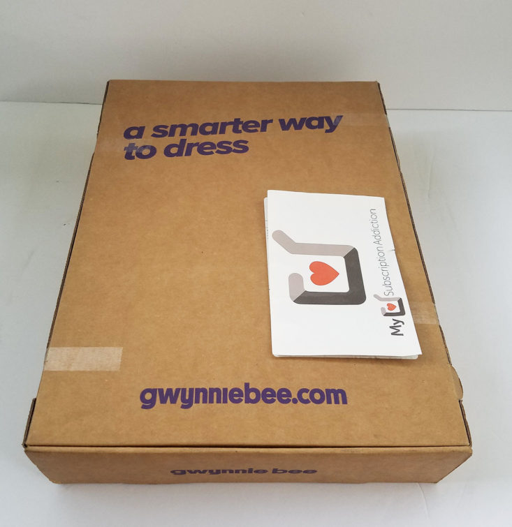 closed Gwynnie Bee box