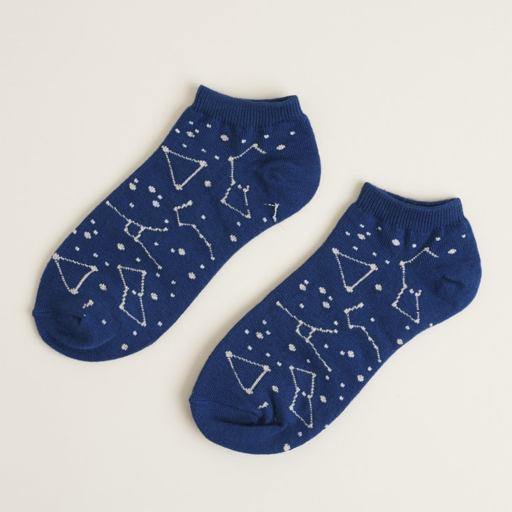 one side of Constellation socks