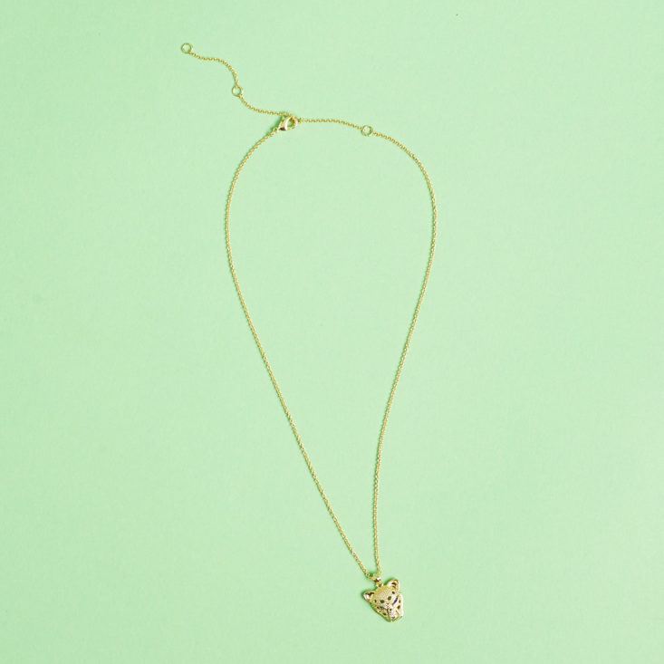rocksbox leopard necklace