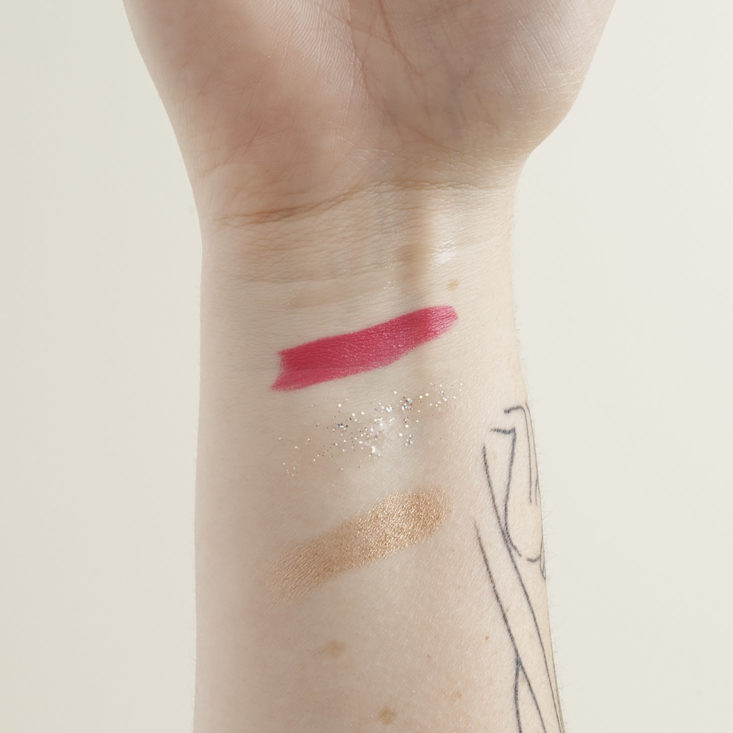 Swatches on arm