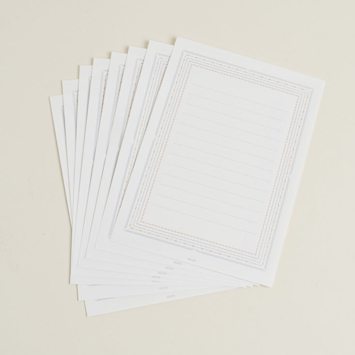 paper in Midori Letterpress Letter Set