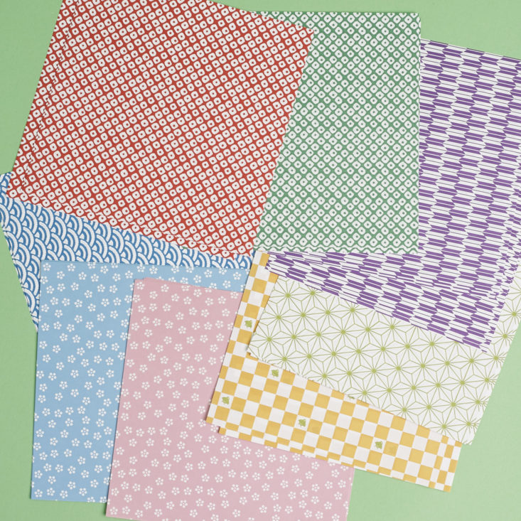 zen pop stationery kit origami sheets