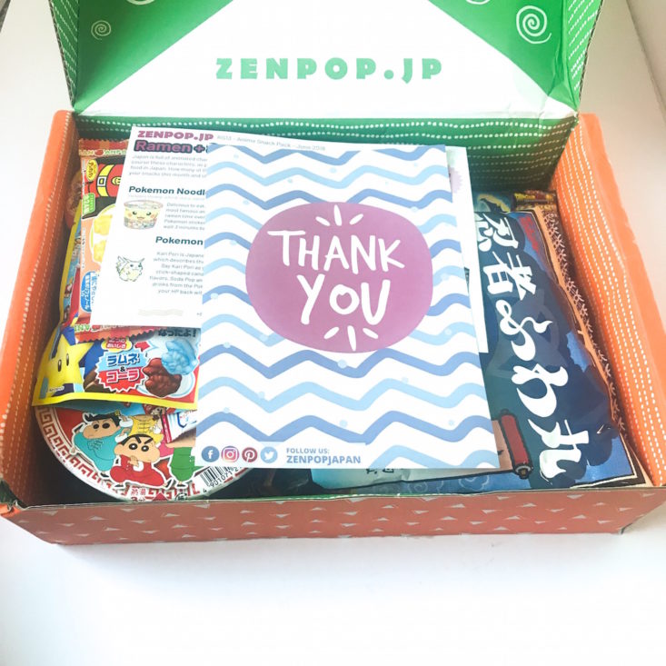 inside Zenpop box