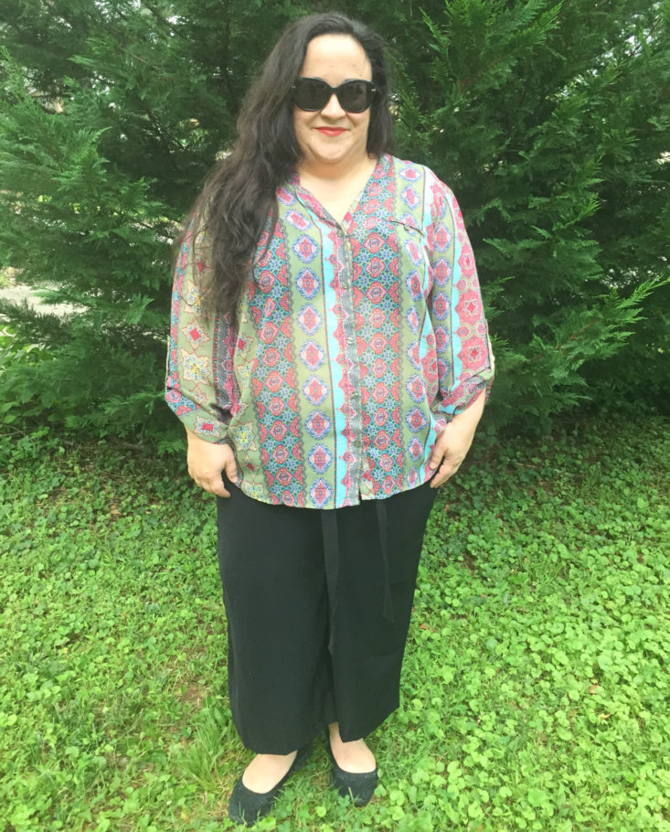 Jasmine Printed Blouse by Kut From the Kloth