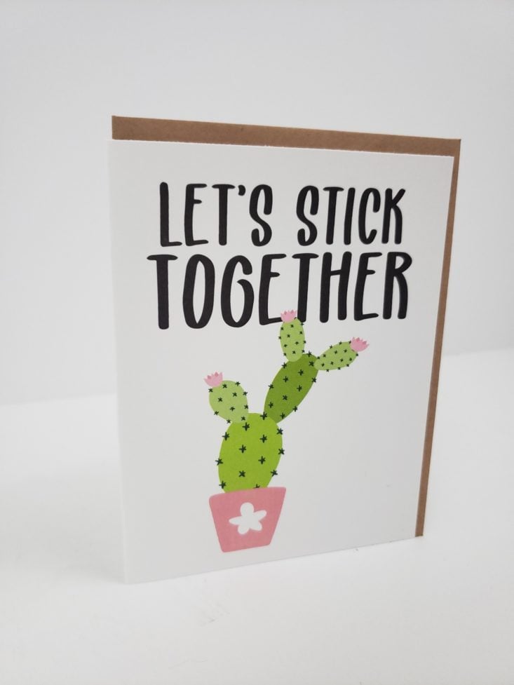 Let’s Stick Together Greeting Card 