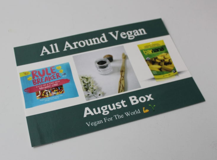 All Around Vegan August 2018 Booklet Front
