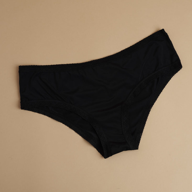 front of Blush The micro laced trimmed hipster underwear in black