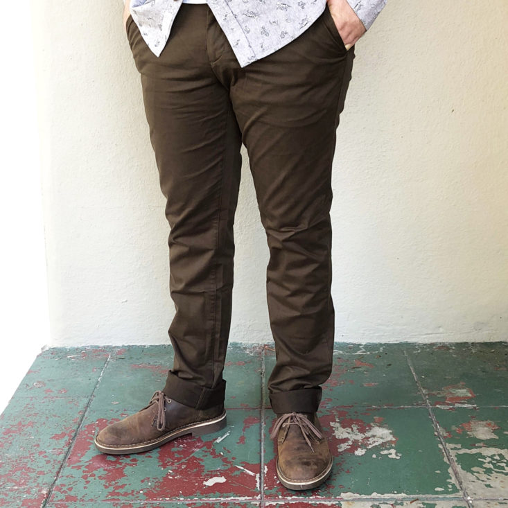 The Newport Chino in Night Olive, Size 34x34 