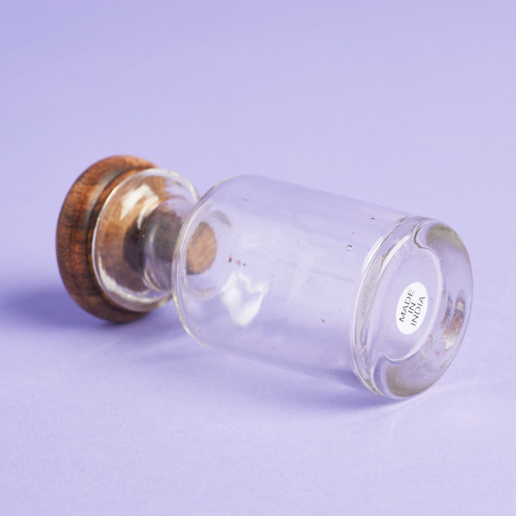 globein vial on its side