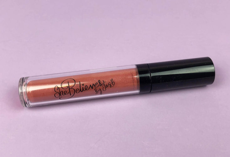 SheBelieves Cosmetics Lip Gloss in Rose Gold 