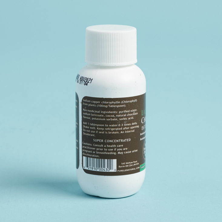 little life box chlorophyll drink