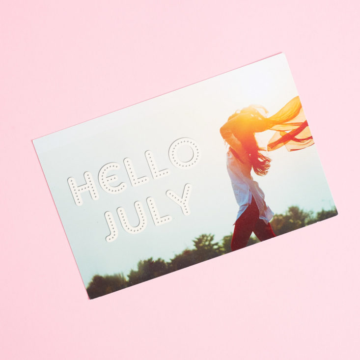 Hello July Card