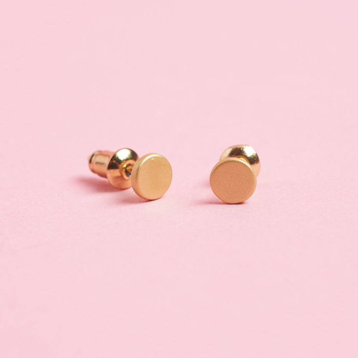 penny and grace dot earrings with stud backing