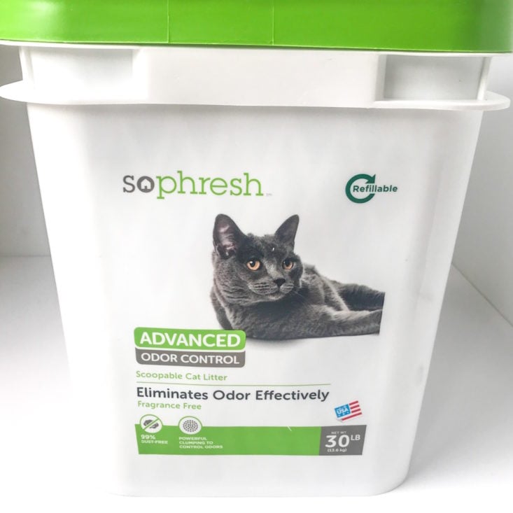 So Phresh Advanced Odor Control Scoopable Fragrance-Free Cat Litter, 30 lbs