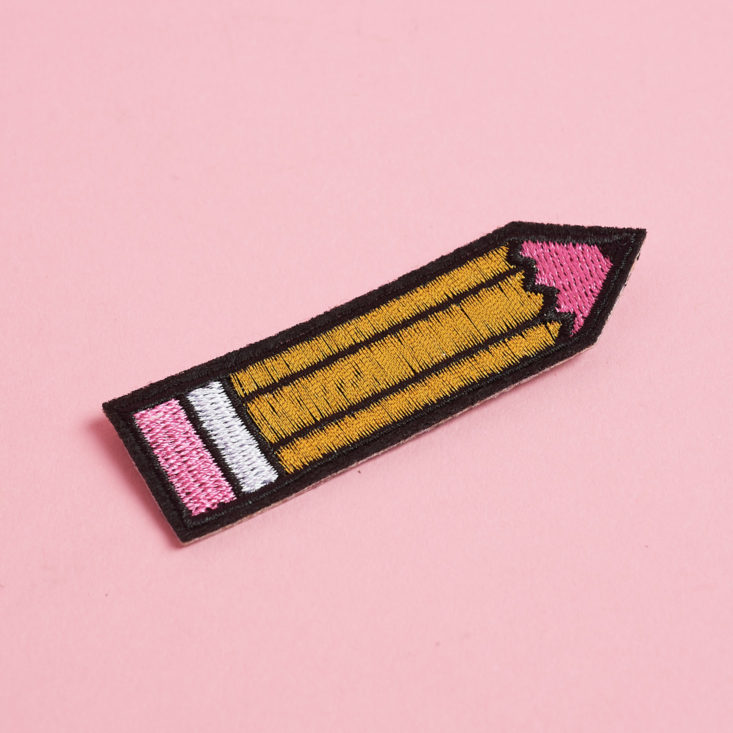 quirky crate pencil patch flat