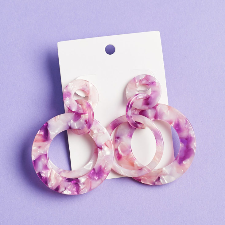 rocksbox hoops on backing