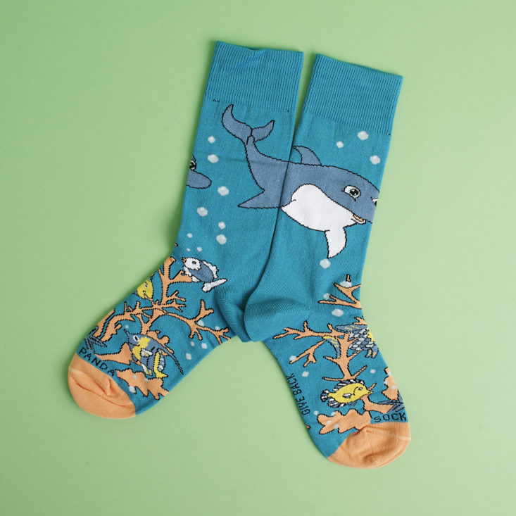 both Dolphin and sea life socks together