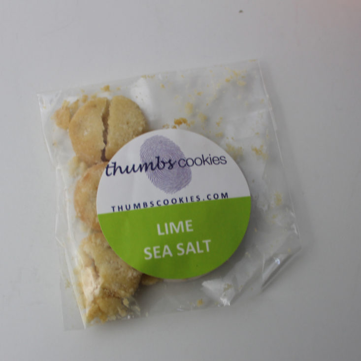 Thumbs Cookies in Lime Sea Salt 