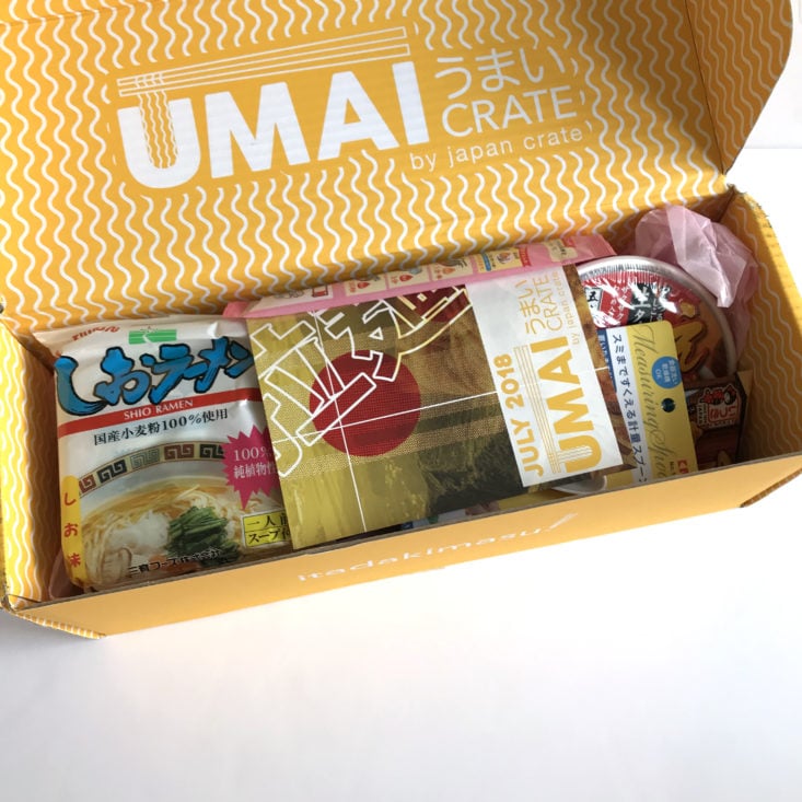 UmaiCrate July 2018 box open