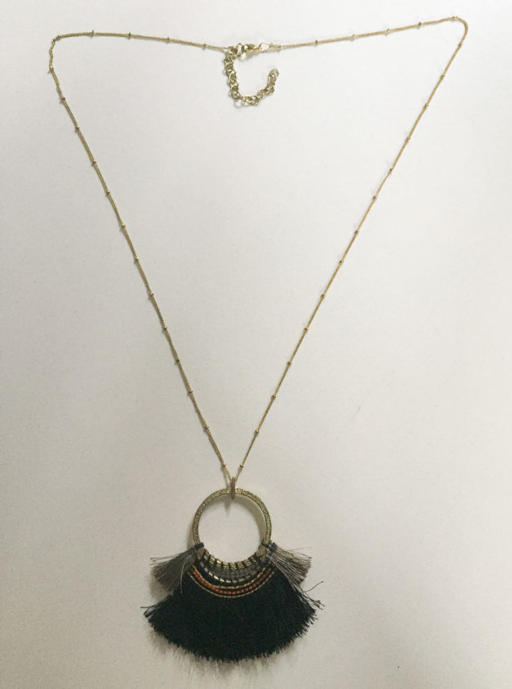 Fanned Tassel Necklace 