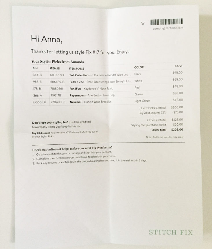 stitch fix plus august 2018 booklet