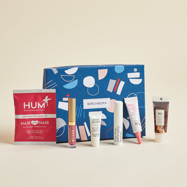 Birchbox Curated September 2018 - Box With Products Front