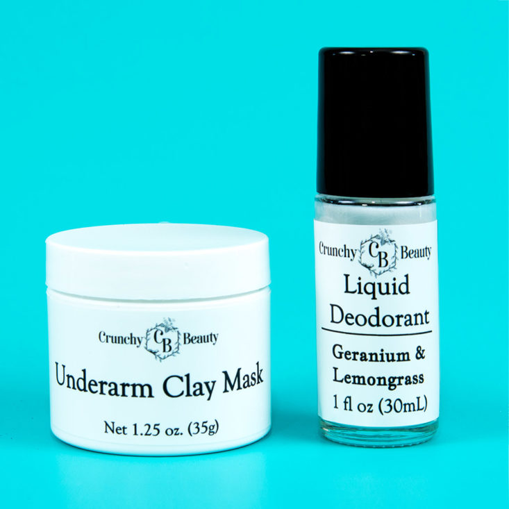 Crunchy Beauty The Underarm Clay Mask and Liquid Deodorant 