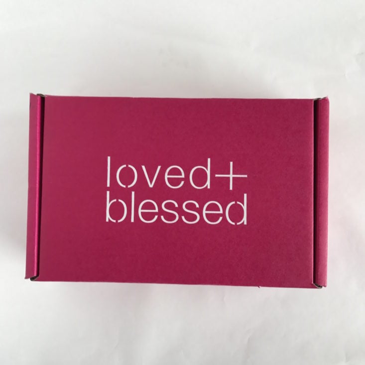 closed  Loved + Blessed box