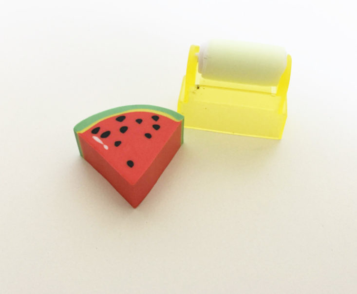 Kawaii Box August 2018 Eraser pieces