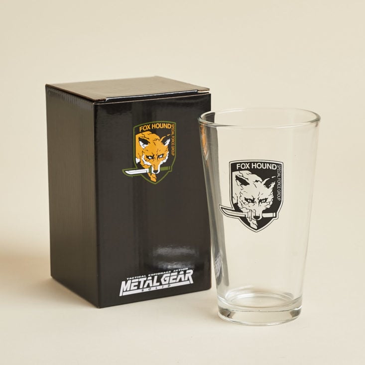 Loot Gaming Metal September 2018 - Metal Gear Solid Pint Glass With Box