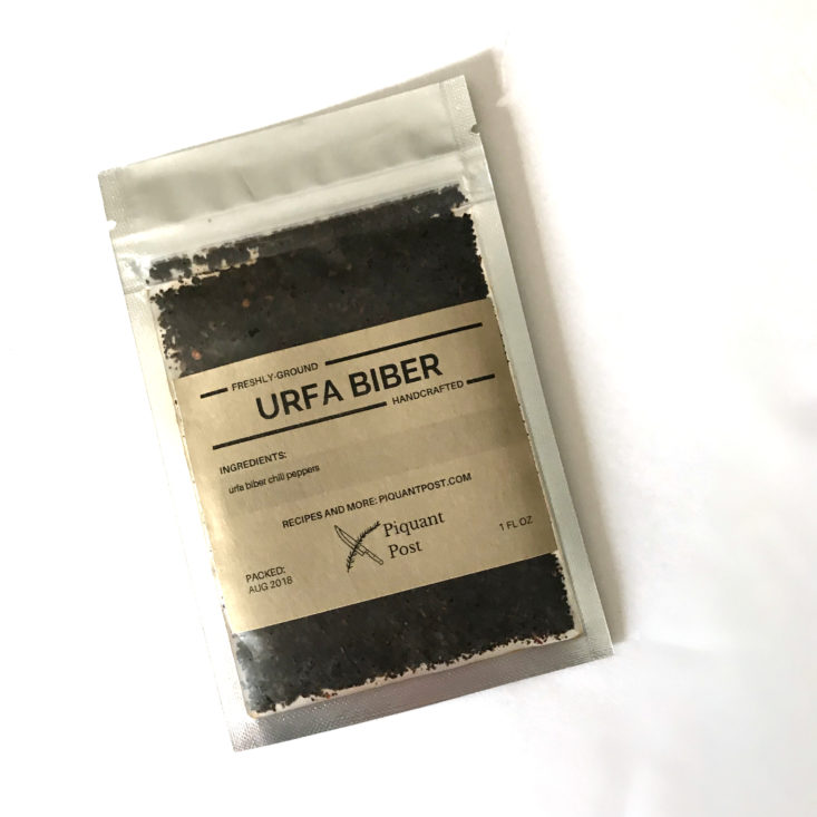 Piquant Post August 2018 - urfa biber spice