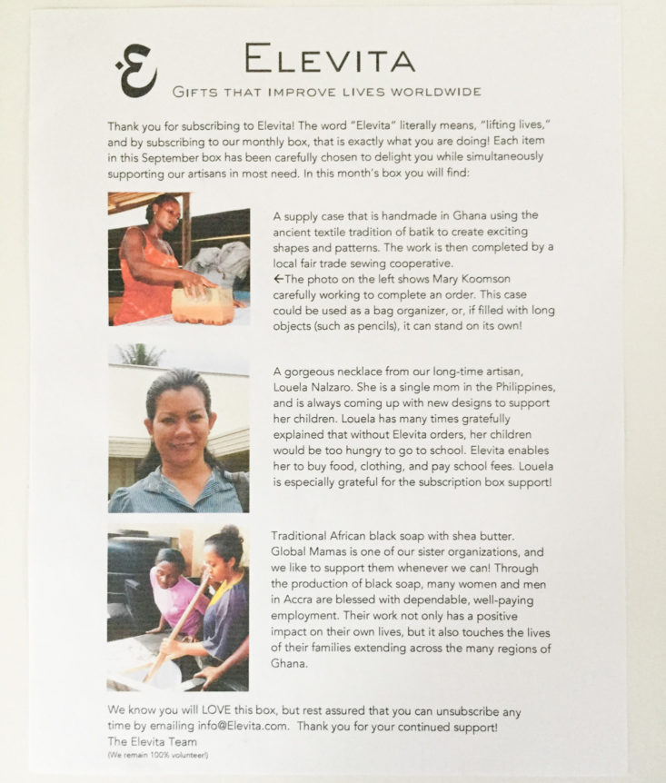 elevita september 2018 booklet