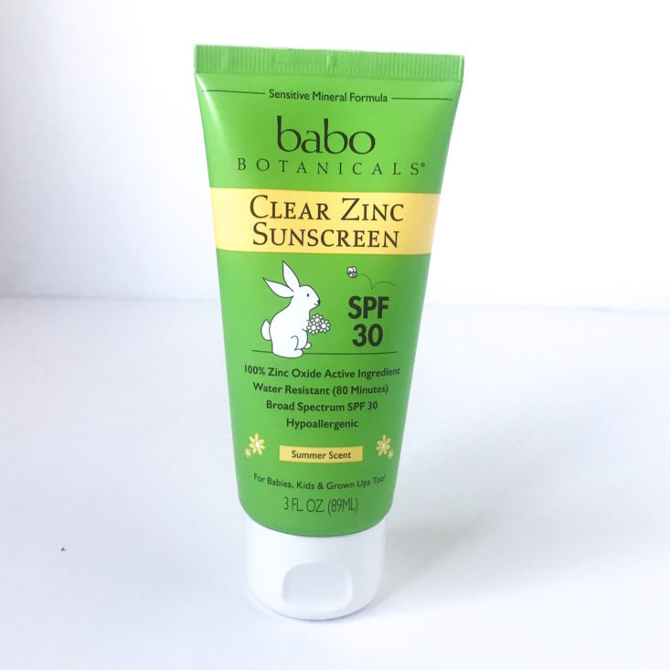Babo Botanicals Clear Zinc SPF 30 Sunscreen Lotion, 3 oz