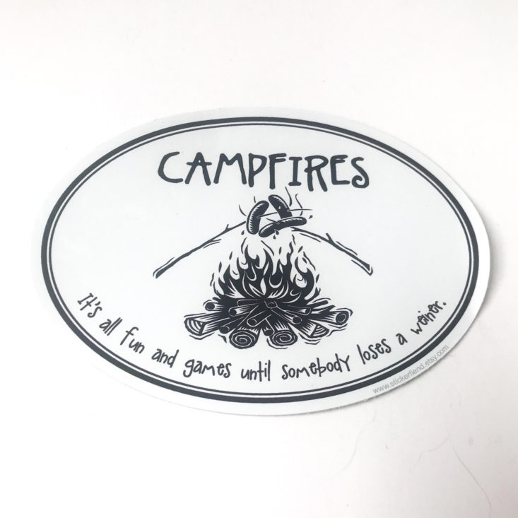 Bubbles stickers - Campfire Sticker Front Logo