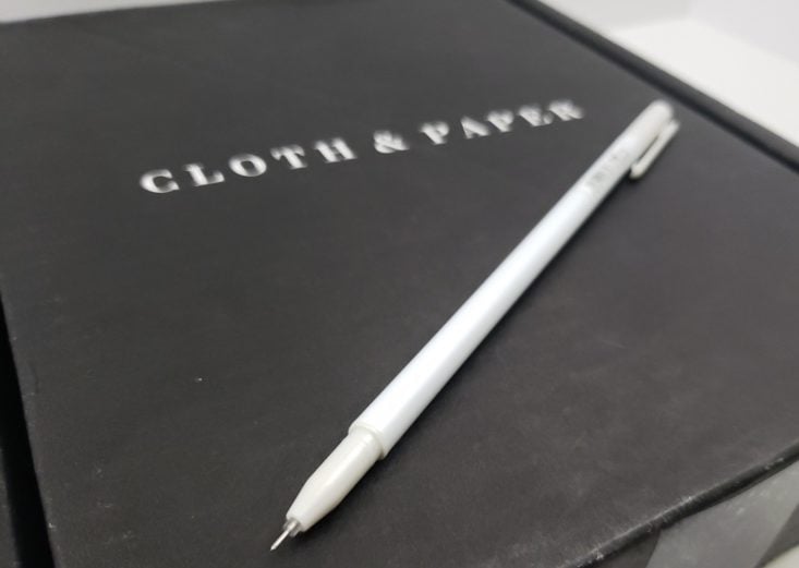 Cloth & Paper Box September 2018 - Skinny Gel Pen Open Side
