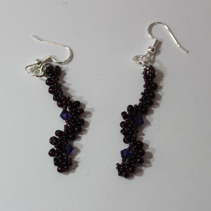 Facet Jewelry Stitching October 2018 - Earrings Finished Top