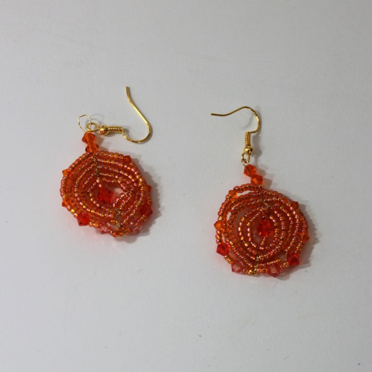 Facet Jewelry Stringing October 2018 Earrings Finished