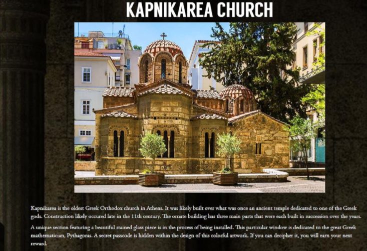 Finders Seekers October 2018 - Kapinakarea Church Summary Card Front