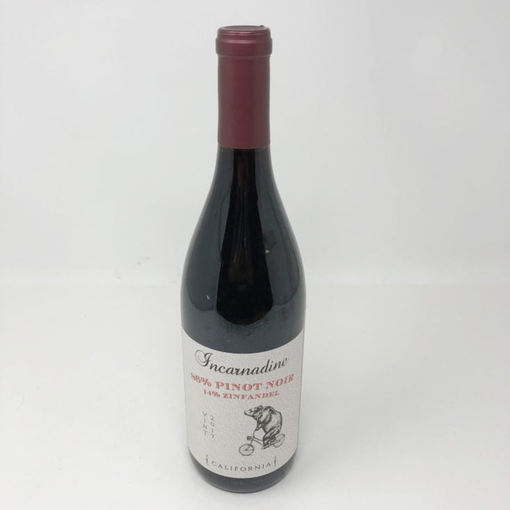 First Leaf Wine October 2018 - Incarnadine Pinot Noir - Zinfandel Bottle Front