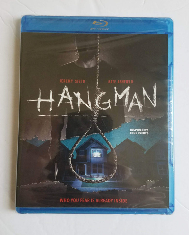 Horror Pack Subscription Box August 2018- Hangman DVD Front