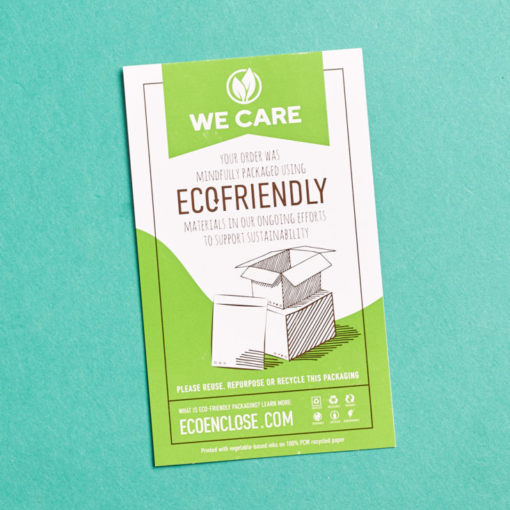 Kloverbox ecofriendly card