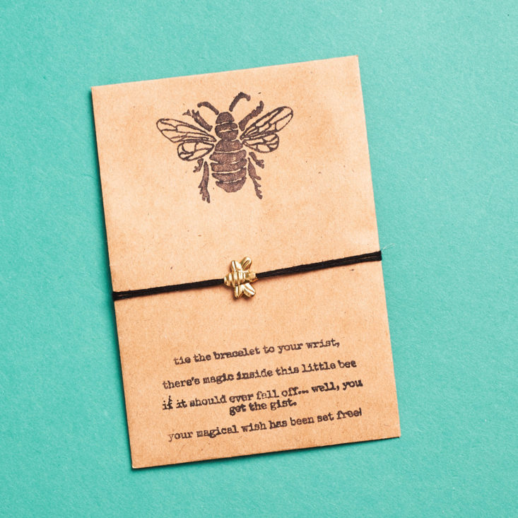Kloverbox bee bracelet