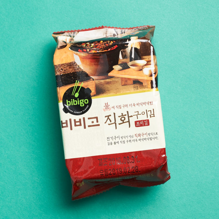 Korean Snacks Box October 2018 - Bibigo Front