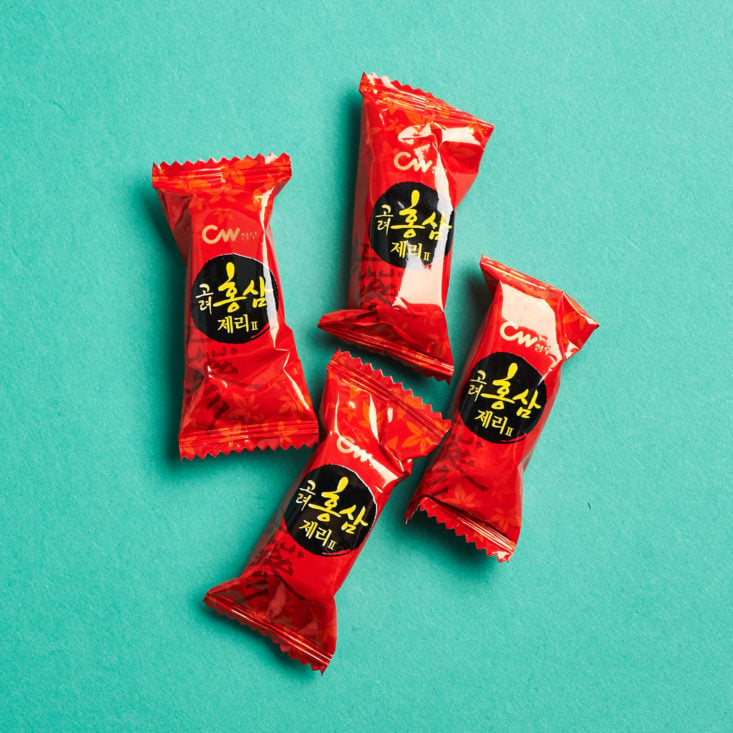Korean Snacks Box October 2018 - Red Ginseng Jelly Gummi Candy