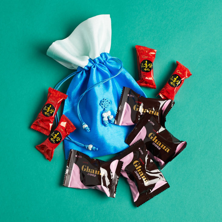 Korean Snacks Box October 2018 - Silk Bag With Ghana
