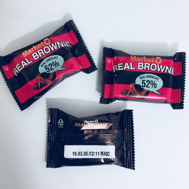 Korean Snacks Box Review November 2018 - REAL BROWNIE FRONT